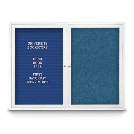 United Visual Products Corkboard, 48"x36", Rubber/Bronze UV404PLUS-BRONZE-RUBBER
